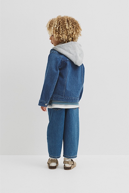 Hooded Denim Jacket