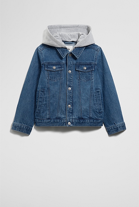 Hooded Denim Jacket