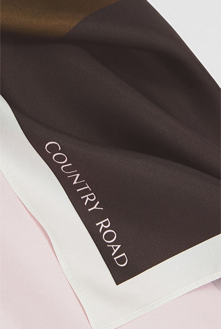 Silk Block Scarf