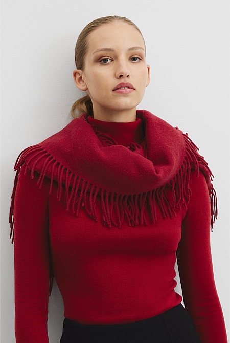 Side Fringe Scarf Side Fringe Scarf