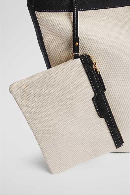 Curved Logo Shopper