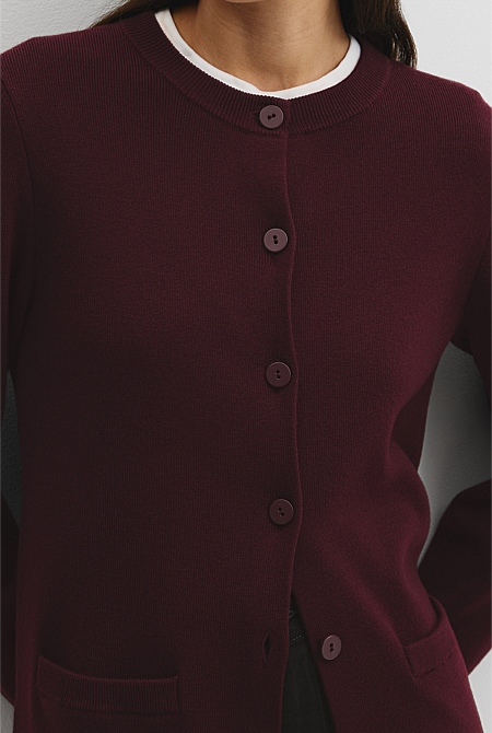 Compact Wool Longline Cardigan Compact Wool Longline Cardigan
