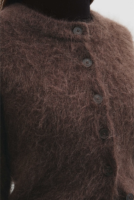 Long Sleeve Fluffy Cardigan