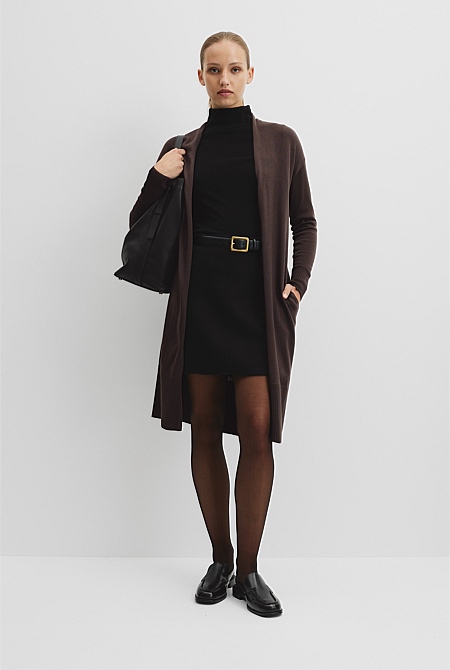 Lightweight Merino Longline Cardigan