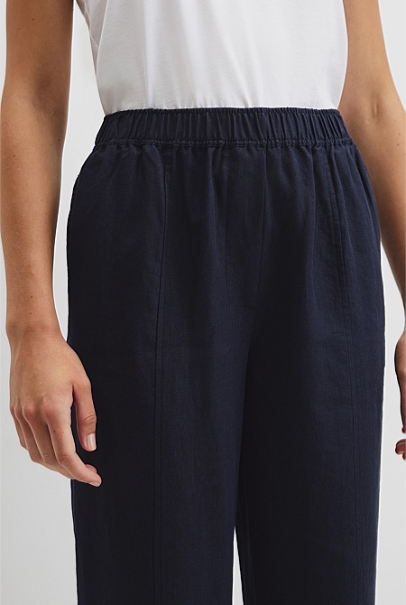 Organically Grown Linen Tapered Jogger