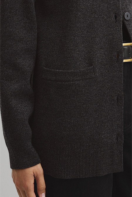 Compact Wool Longline Cardigan Compact Wool Longline Cardigan