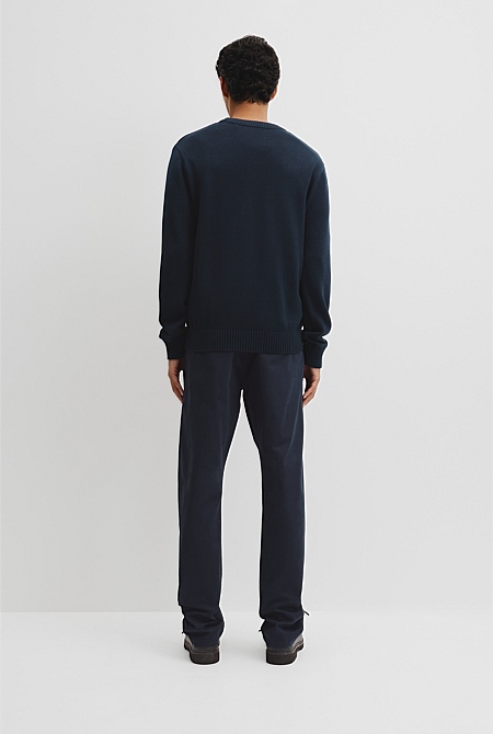 Australian Good Earth Cotton Crew Neck Knit