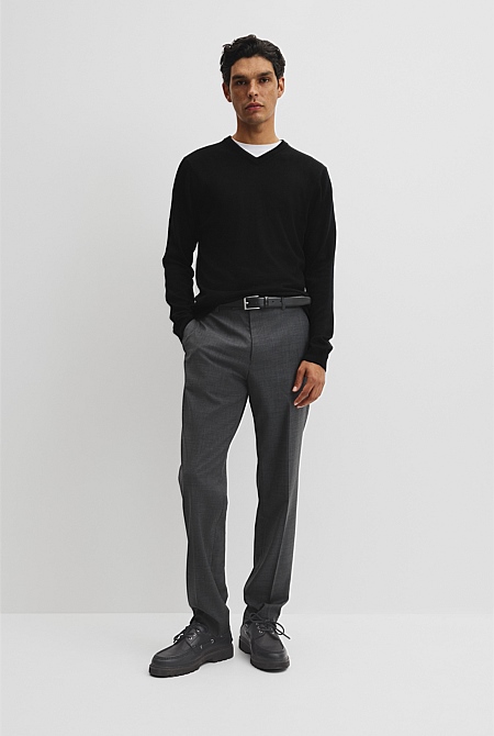 Merino Wool V-Neck Knit
