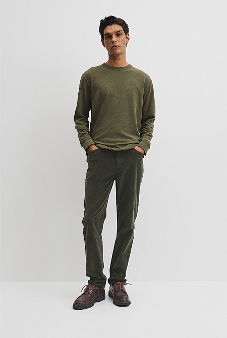 Long Sleeve Cotton Slub T-Shirt