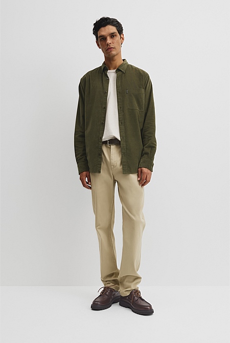 Regular Fit Corduroy Shirt