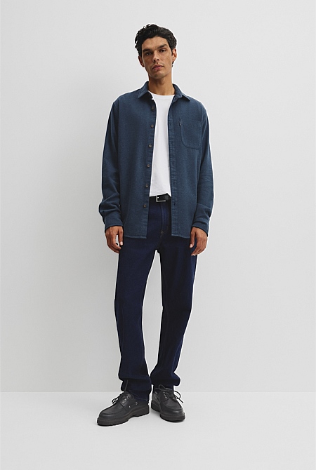 Regular Fit Brushed Cotton Shirt