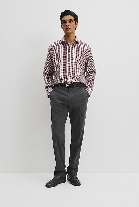 Regular Fit Gingham Travel Shirt