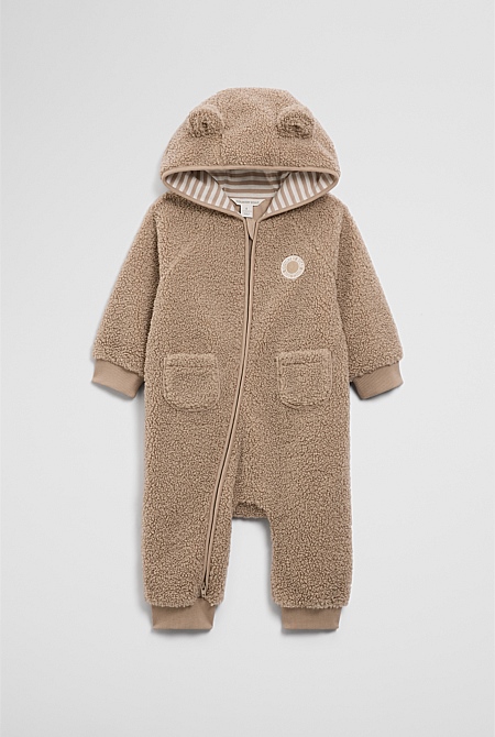 Sherpa Hooded Jumpsuit