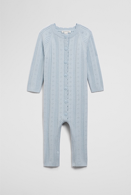 Knit Detail Jumpsuit
