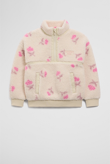 Printed Sherpa Sweat