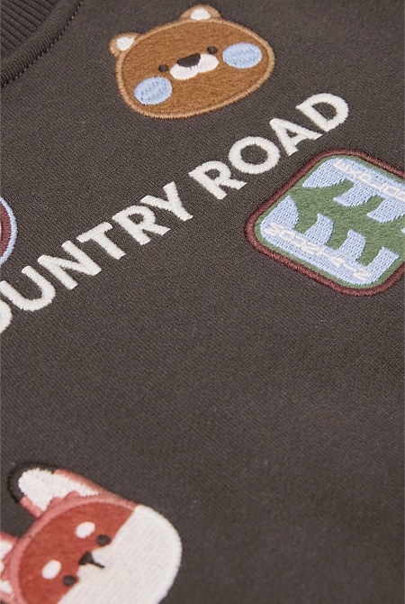 Organically Grown Cotton Woodlands Logo Sweat