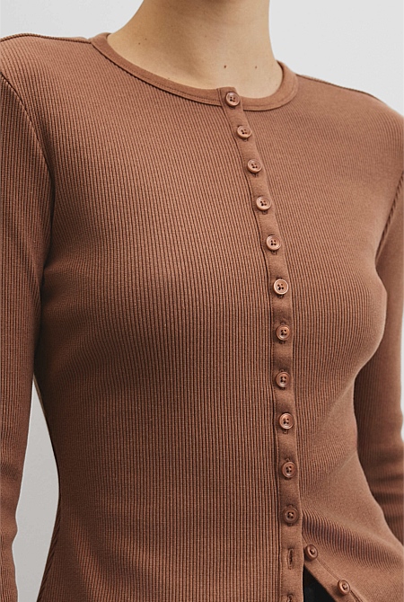 Long Sleeve Button Through Top Long Sleeve Button Through Top