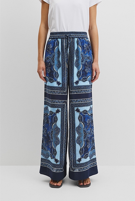 Scarf Print Pull-On Pant Scarf Print Pull-On Pant