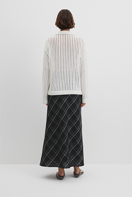 Australian Good Earth Cotton Long Sleeve Tape Knit