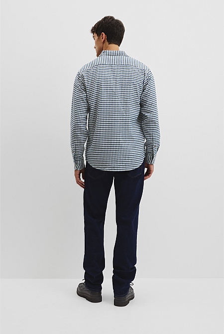 Regular Fit Flannel Gingham Shirt