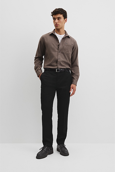 Regular Fit Brushed Cotton Shirt