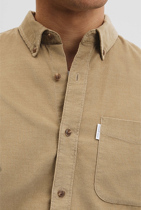 Regular Fit Corduroy Shirt