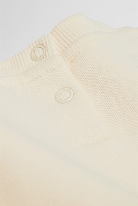 Australian Cotton Embroidered Sleeve Sweat