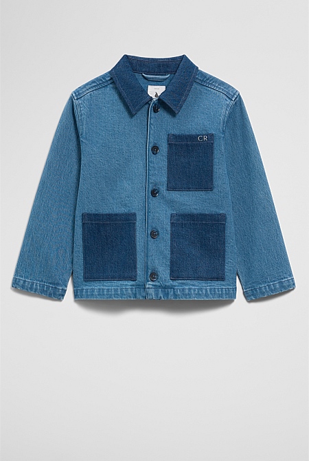 Patch Detail Denim Jacket