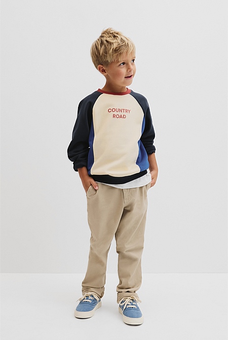 Spliced Logo Oversized Sweat