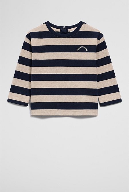 Textured Long Sleeve T-Shirt