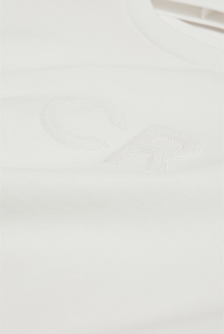 Australian Cotton Short Sleeve Sequin Logo T-Shirt