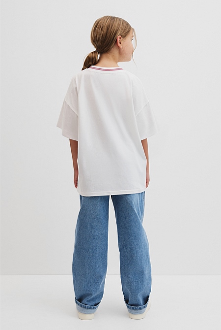 Teen Australian Cotton Short Sleeve Oversized T-Shirt