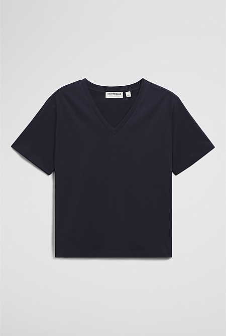 Australian Cotton V-Neck T-Shirt