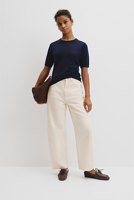 Short Sleeve Knit Tee