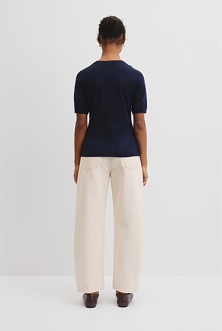 Short Sleeve Knit Tee