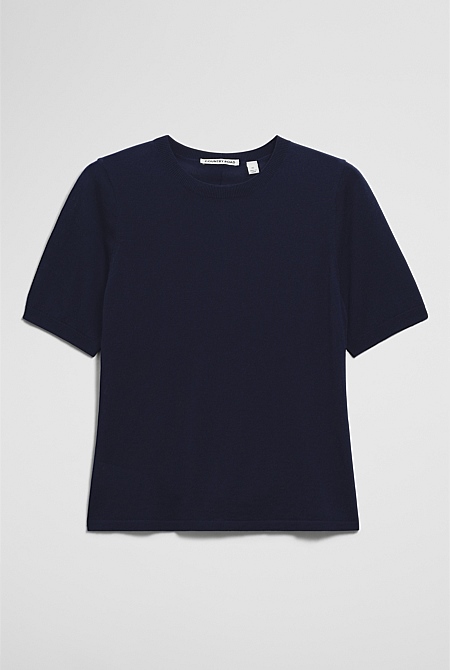 Short Sleeve Knit Tee