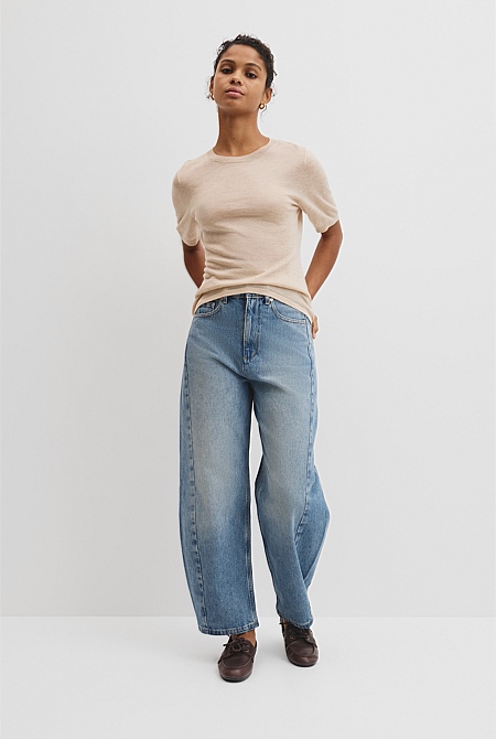 Short Sleeve Knit Tee