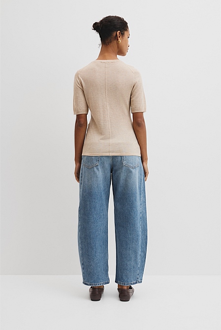 Short Sleeve Knit Tee