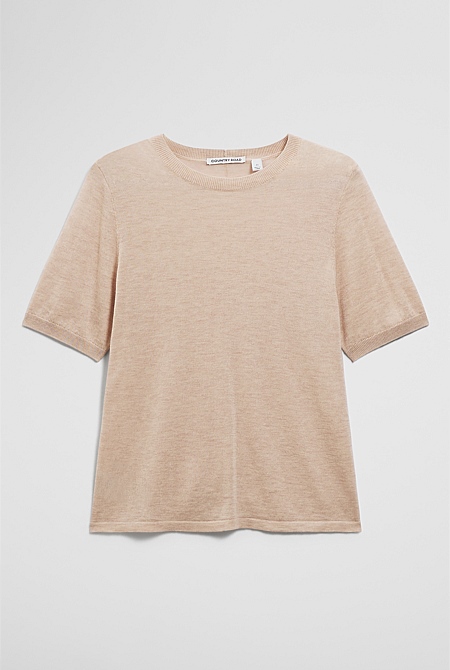 Short Sleeve Knit Tee