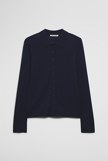Long Sleeve Knit Shirt