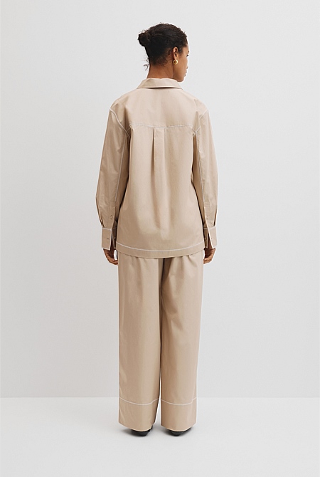 Contrast Stitch Shirt