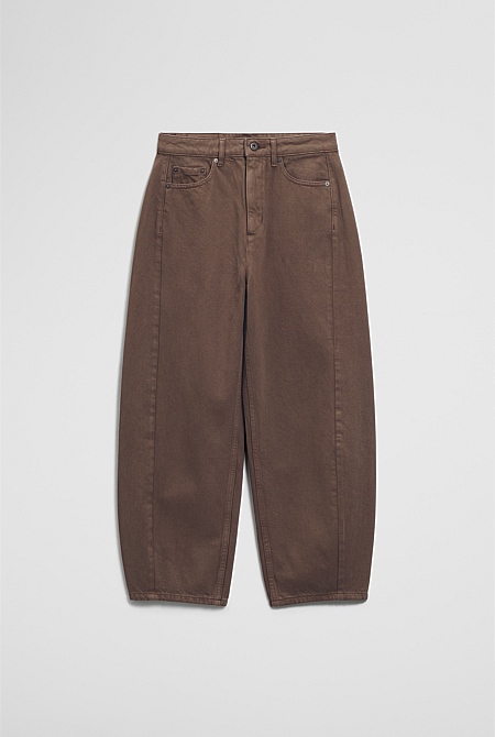 High Rise Barrel Jean