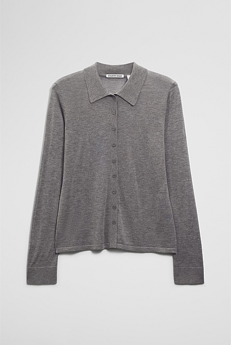 Long Sleeve Knit Shirt