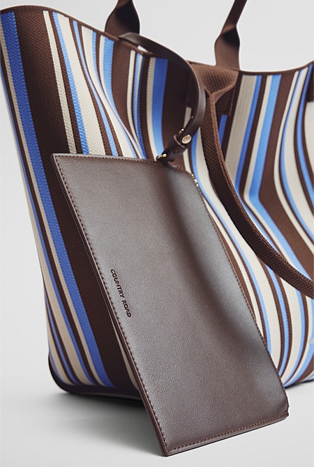 Stripe Knit Shopper
