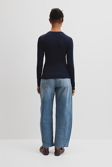 Jersey Wrap Top