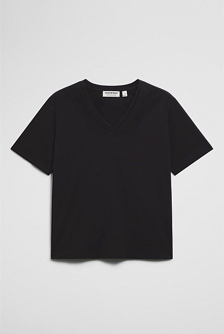 Australian Cotton V-Neck T-Shirt