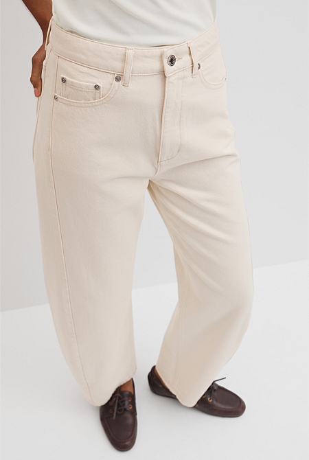 High Rise Barrel Jean