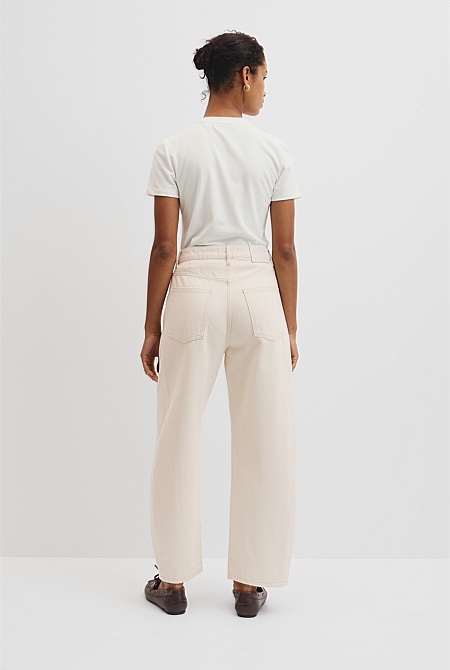 High Rise Barrel Jean