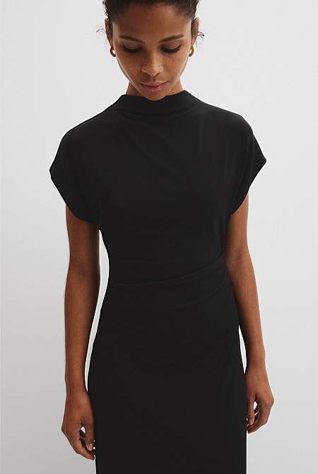 Drape Neck Dress Drape Neck Dress