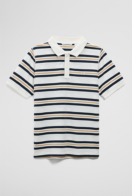 Teen Australian Cotton Stripe Polo